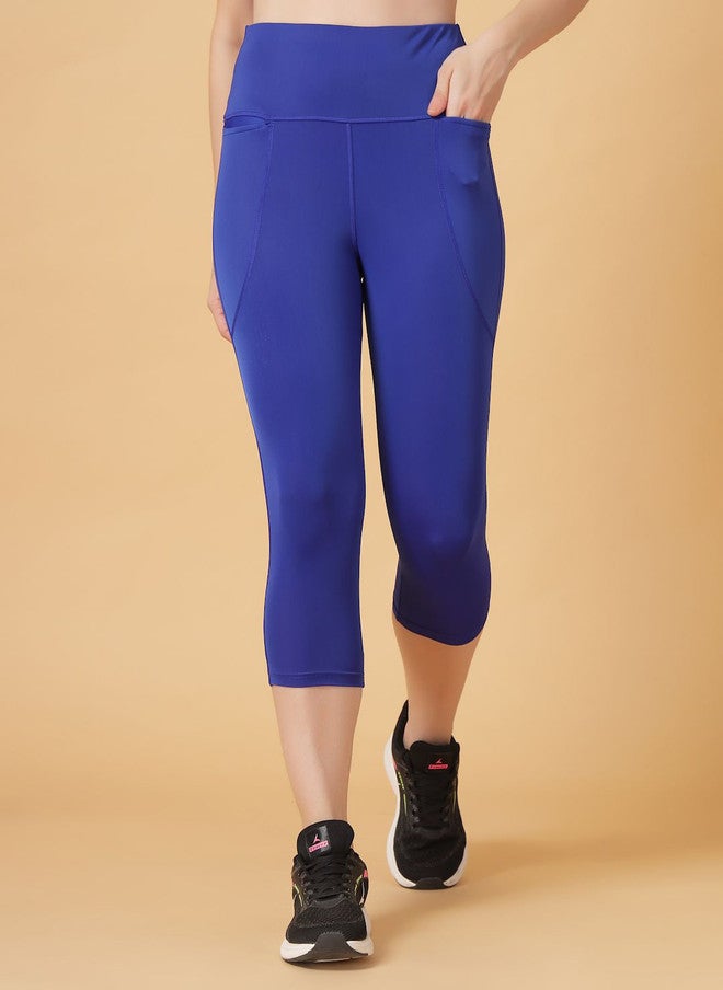 CUKOO High-Rise Slim-Fit Rapid-Dry Three-Fourth Tights - Image 1
